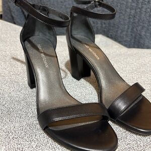 Stuart Weitzman Black Strappy Heels
